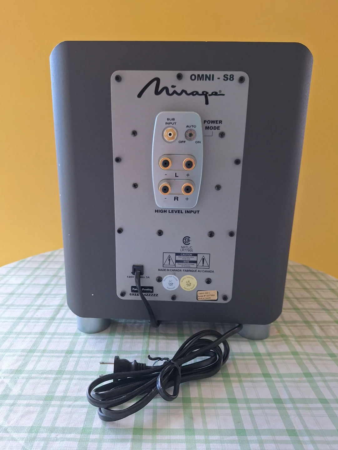 Subwoofer - The Mirage Omni S8 - photo 4