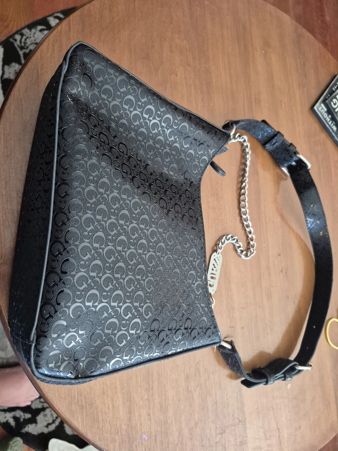 Guess Black Monogram Shoulder Bag - photo 2