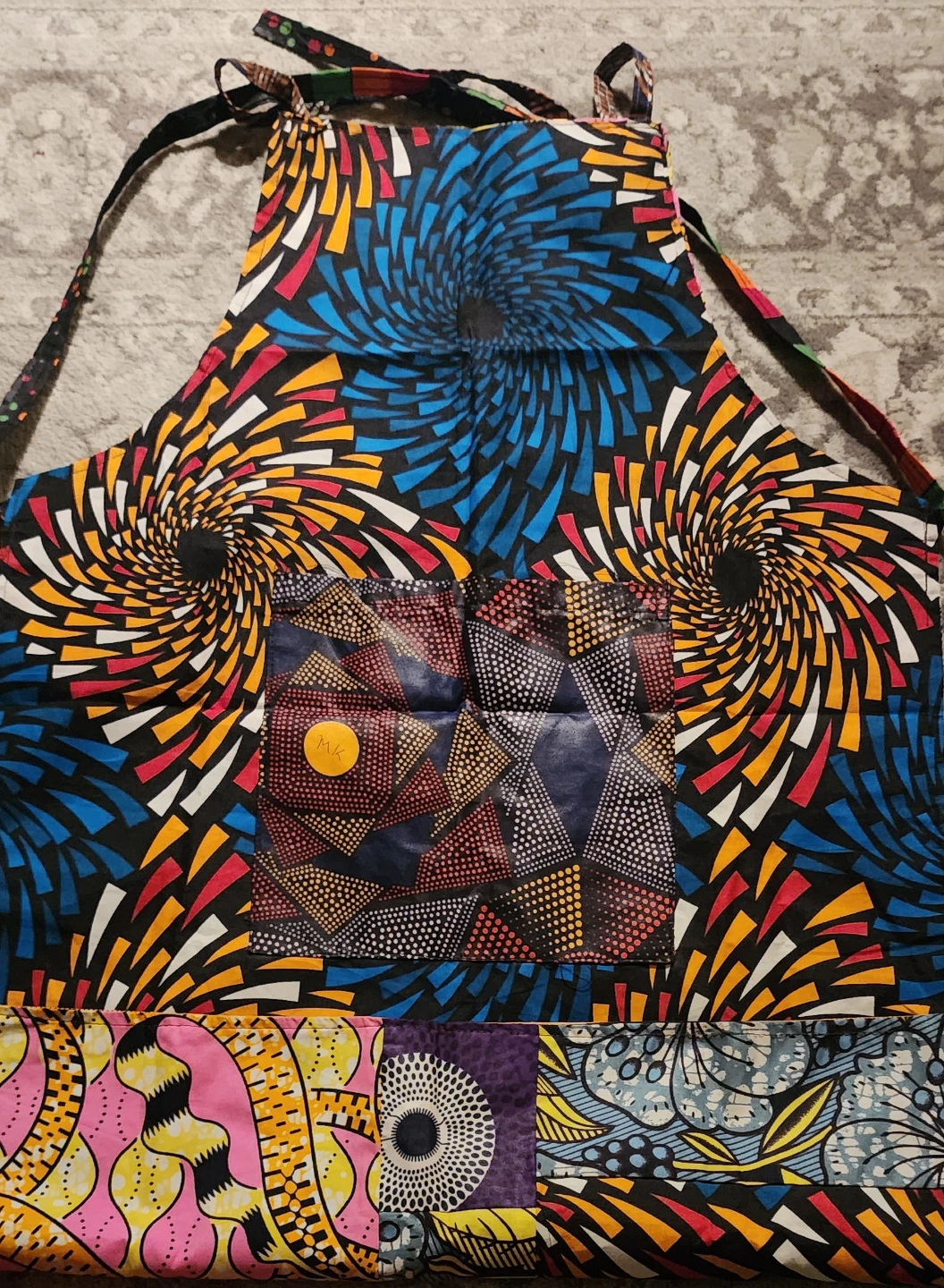 African Hand made African Print Aprons for BBQ"S or Cooking - photo 3