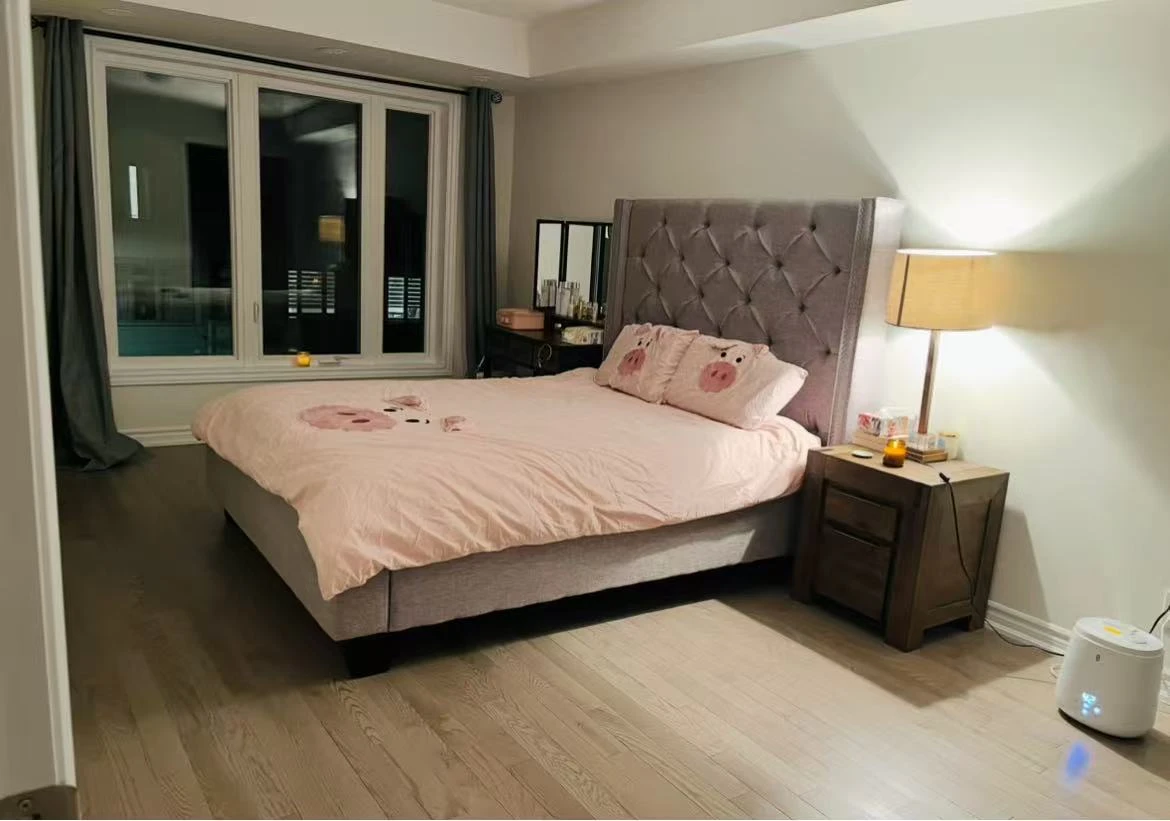 Tufted Wingback Bed Frame _ Queen