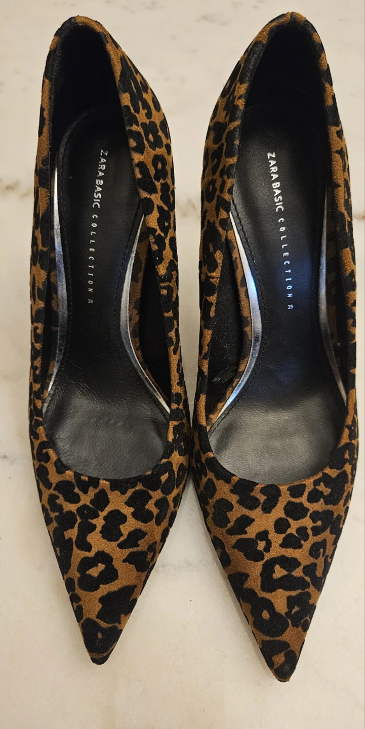 Zara leopard print high heel shoe size 39 (8) - photo 2