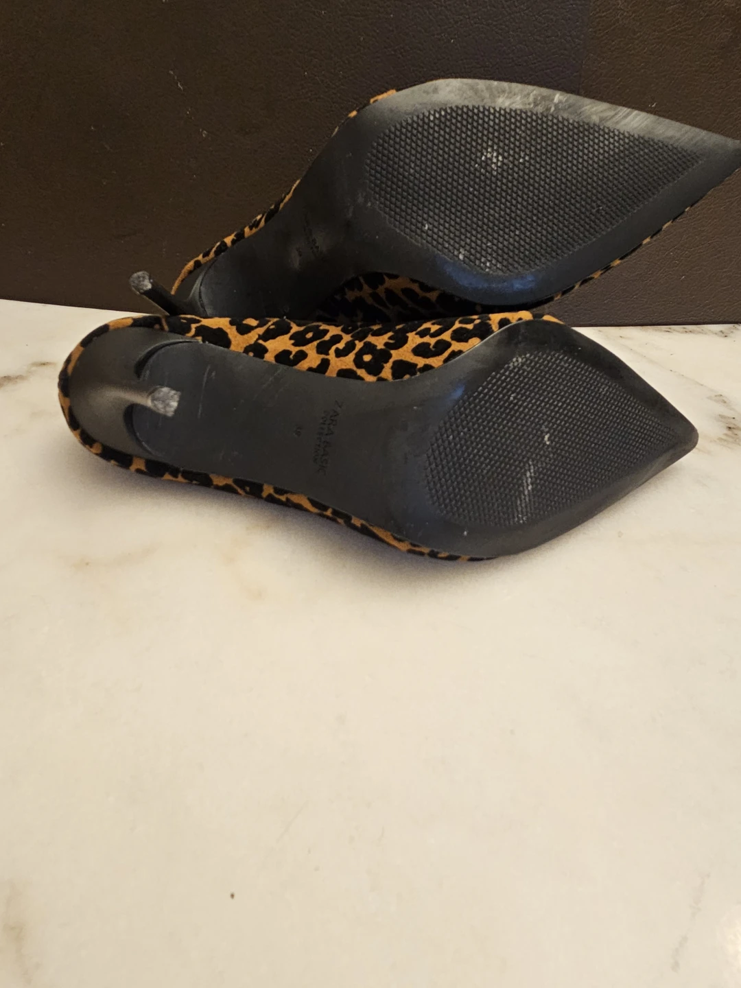 Zara leopard print high heel shoe size 39 (8) - photo 3