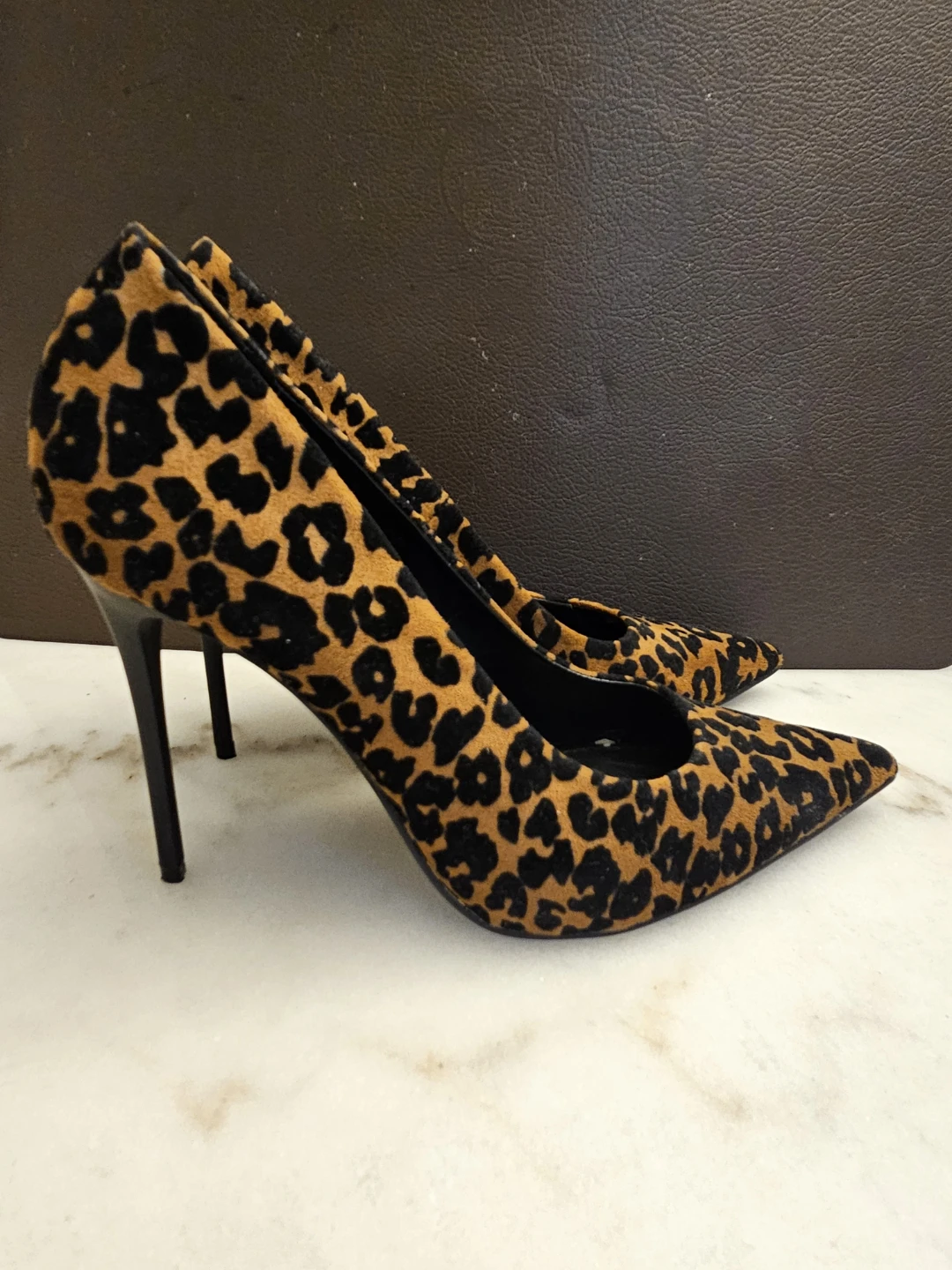 Zara leopard print high heel shoe size 39 (8) - photo 4