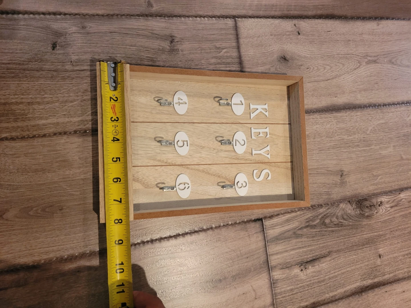 Wooden Key Holder Organizer with 6 Hooks - photo 2