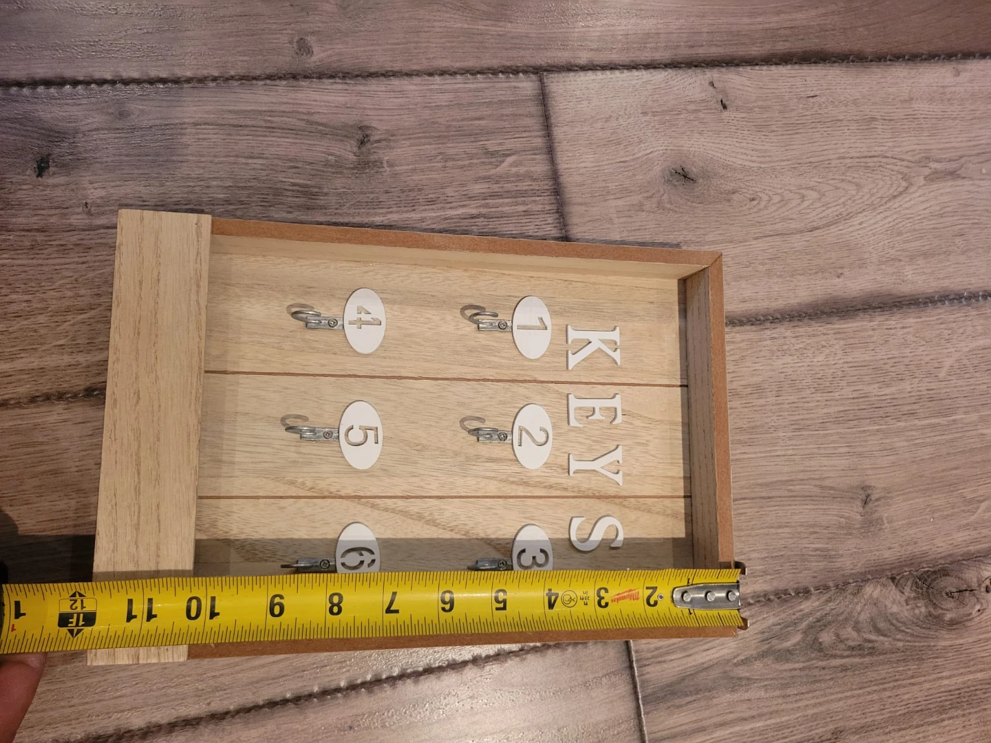 Wooden Key Holder Organizer with 6 Hooks - photo 3