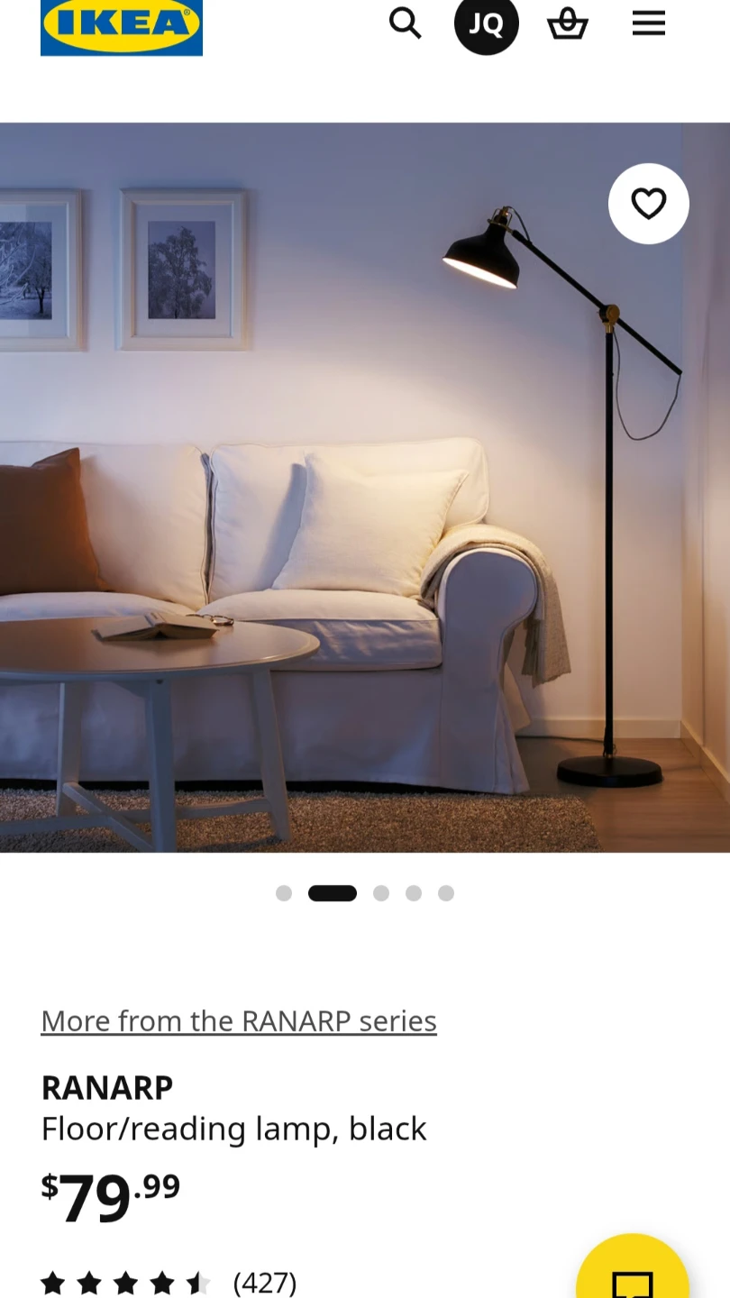 IKEA RANARP Floor Lamp White - photo 2