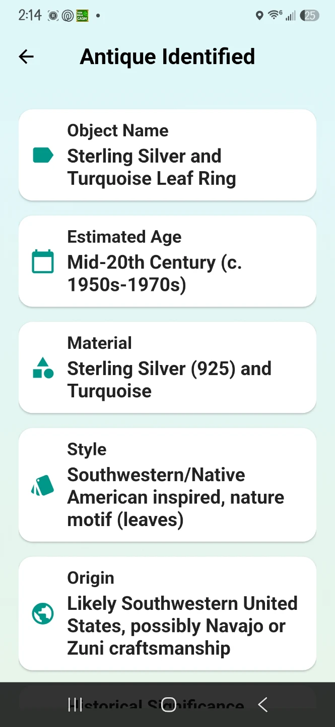 Sterling Silver Turquoise Leaf Ring Southwestern Style - photo 4