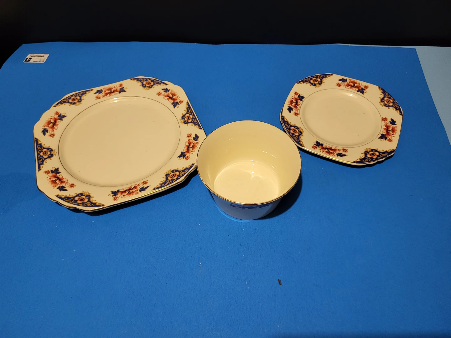 Vintage Derby T.F. & S. LTD. Floral Pattern Serving Set