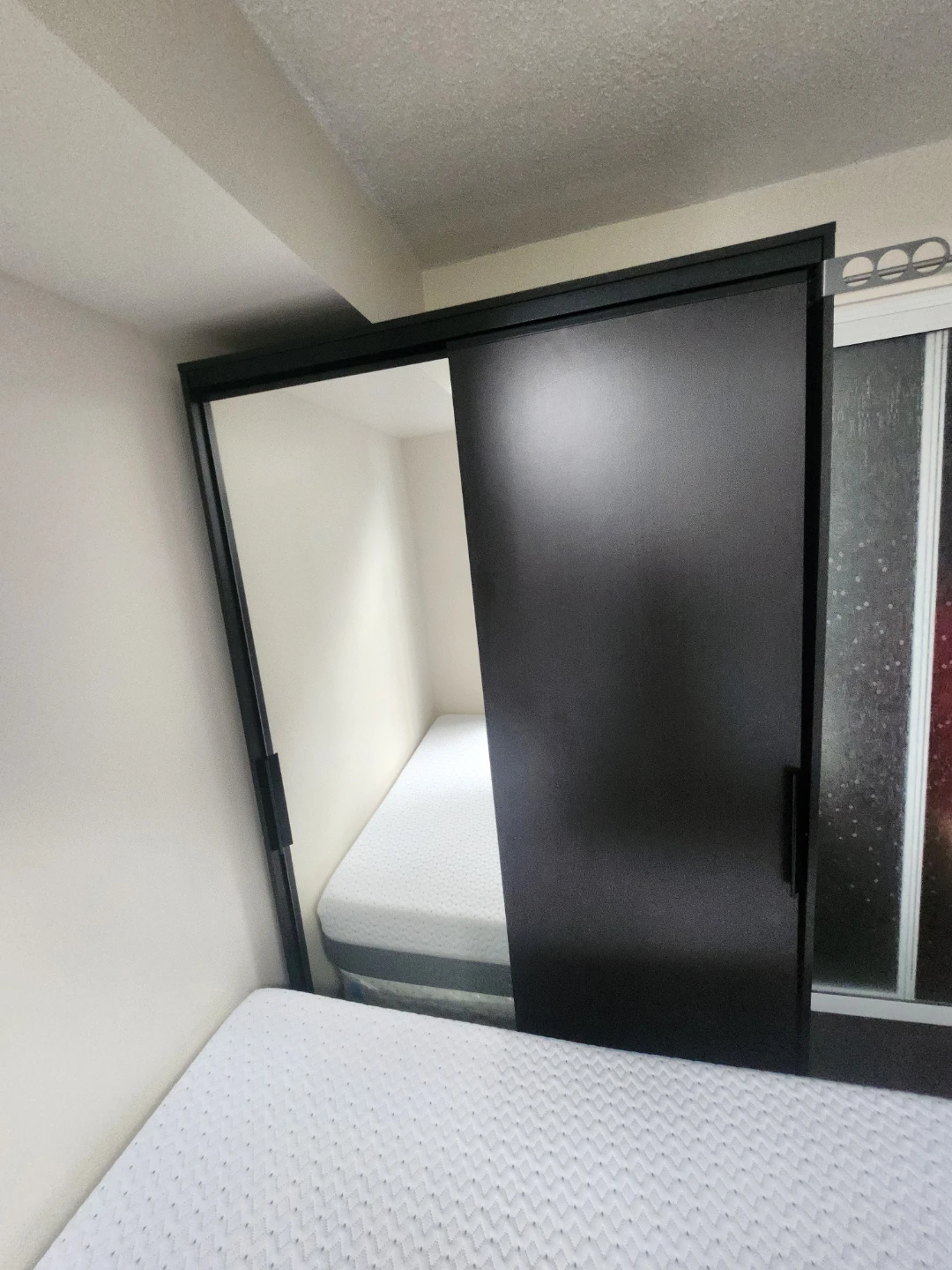 Black Closet with Sliding Doors ikea morvik