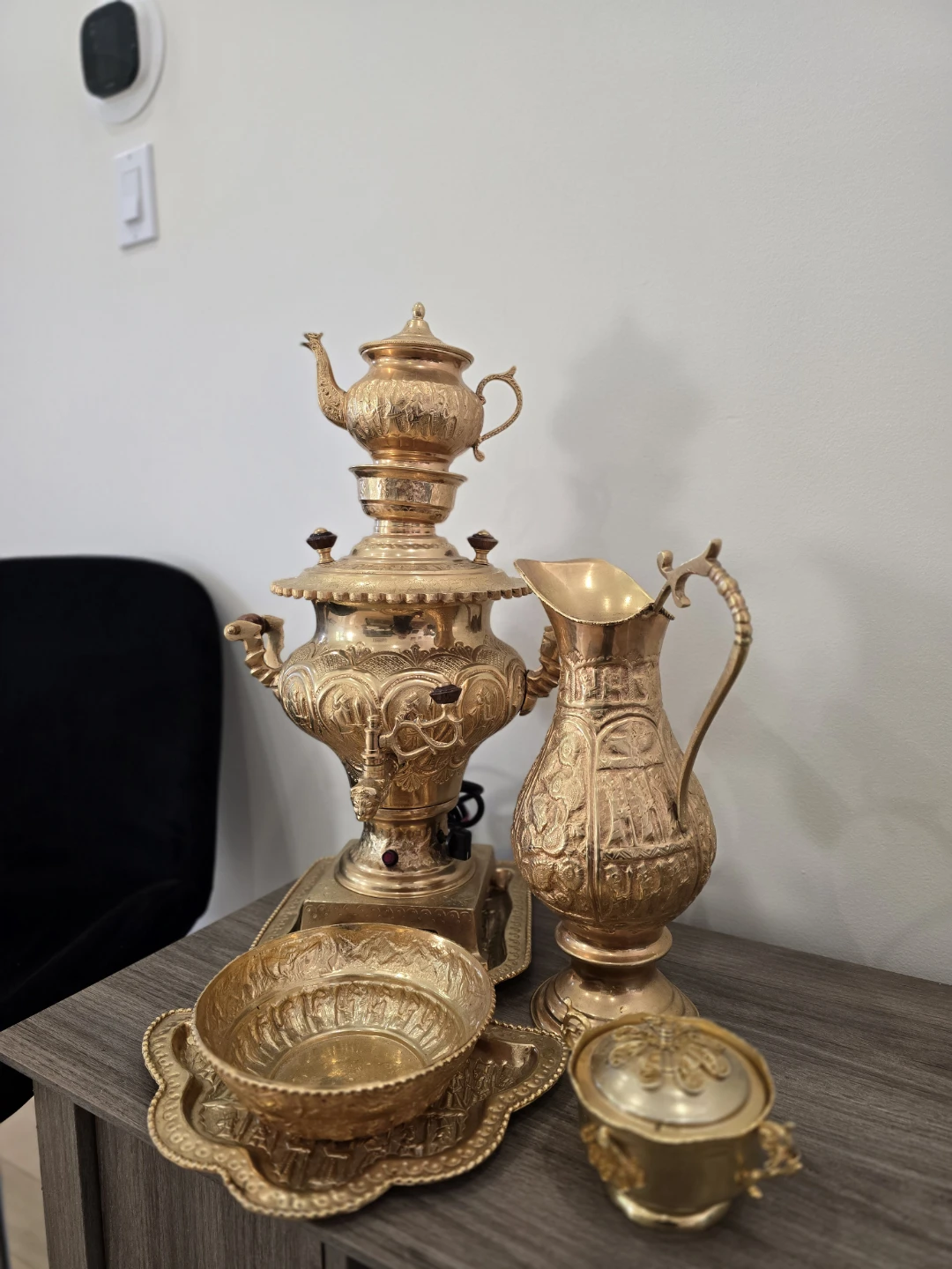 Decorative Brass Samovar Set