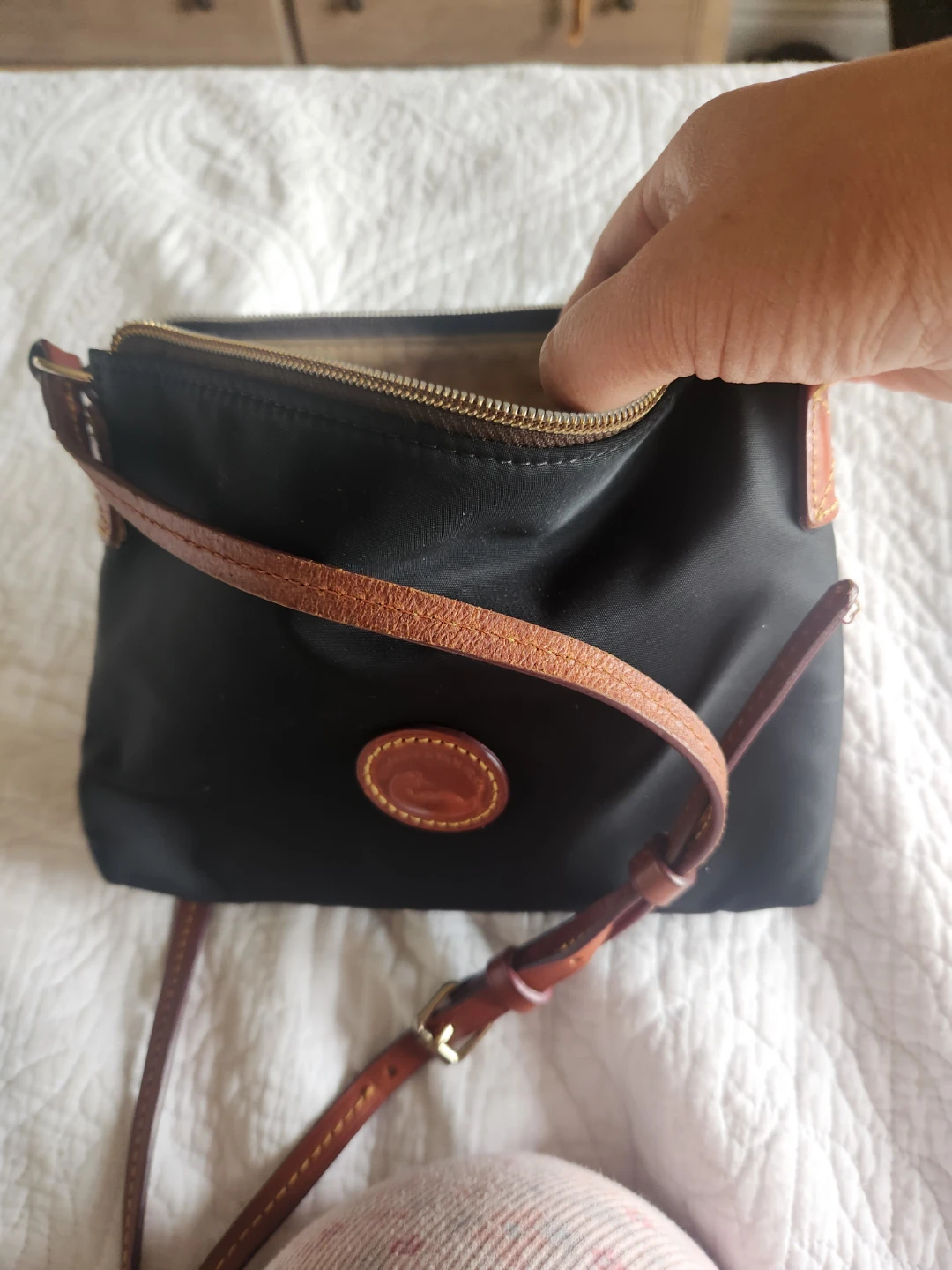 Dooney & Bourke Black Nylon Crossbody Bag