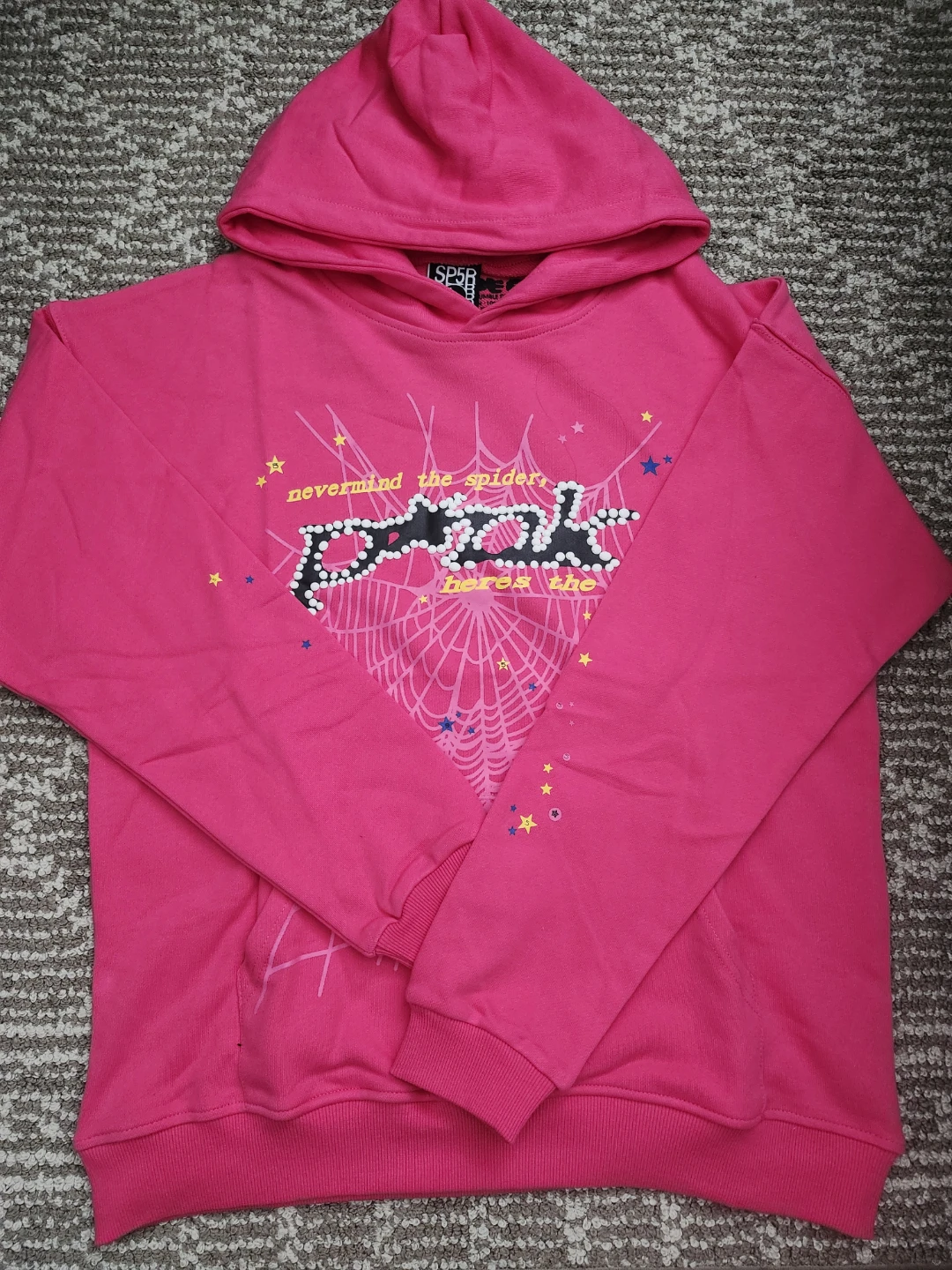 1:1 SP5R Spider-Man "Nevermind the Spider" Hoodie - Size L - photo 2