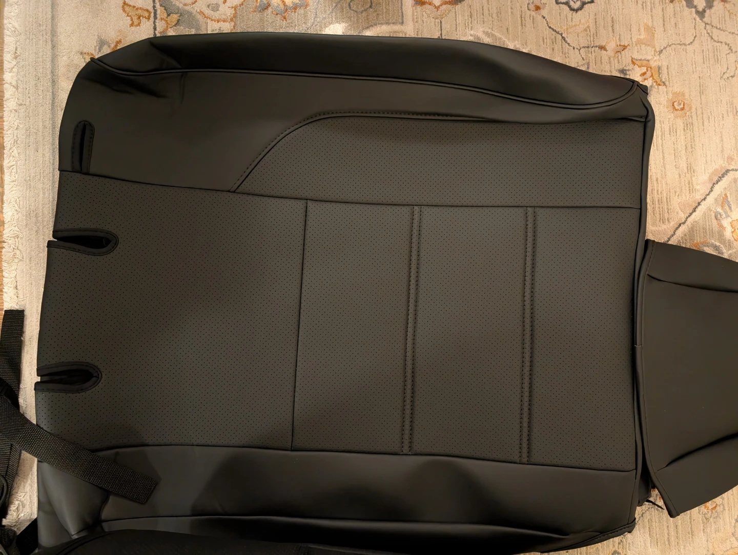 Black Leather Seat Covers for Toyota Tacoma 2016-2023 - photo 3