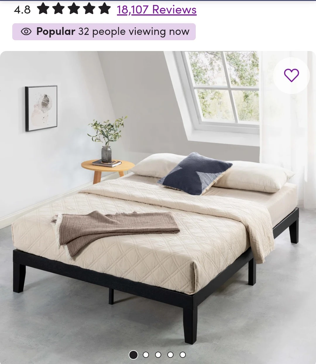Wooden Bed Frame (Queen)