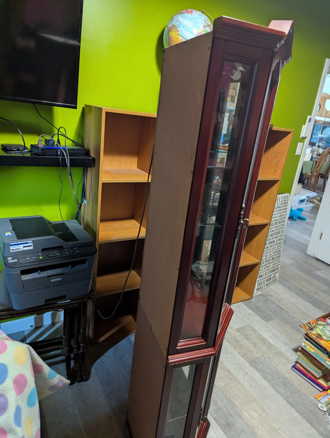 Cherry Display Cabinet with Glass Doors - photo 4