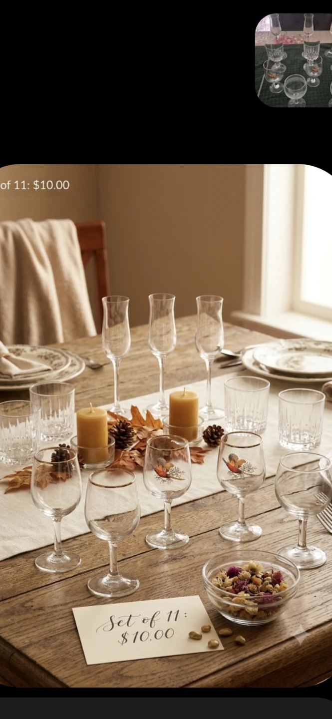 Set of 11 Assorted Glasses
