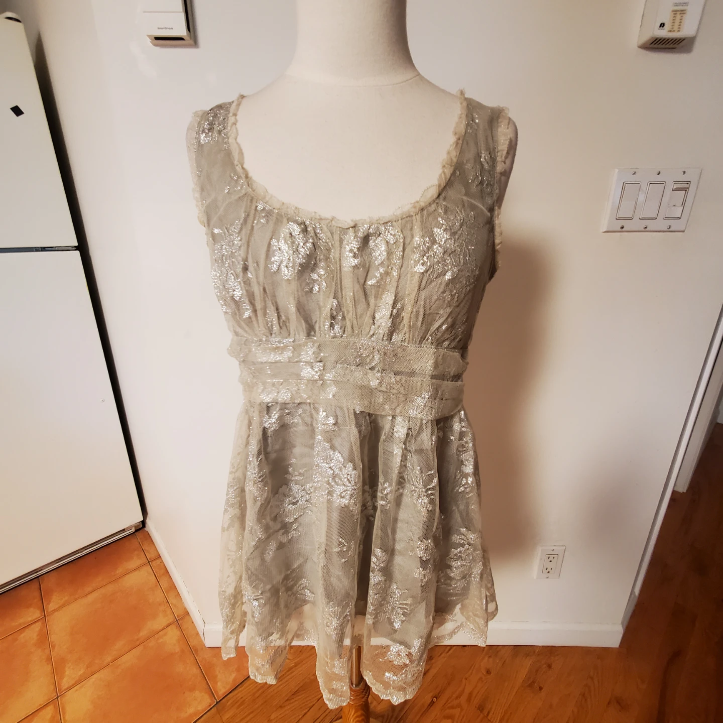 DKNY Women's Lace Overlay Dress - photo 5