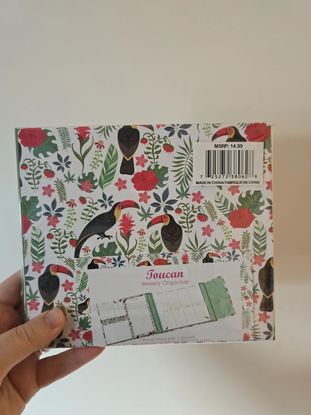 Toucan Weekly Organiser Sticky Note Pad - photo 2