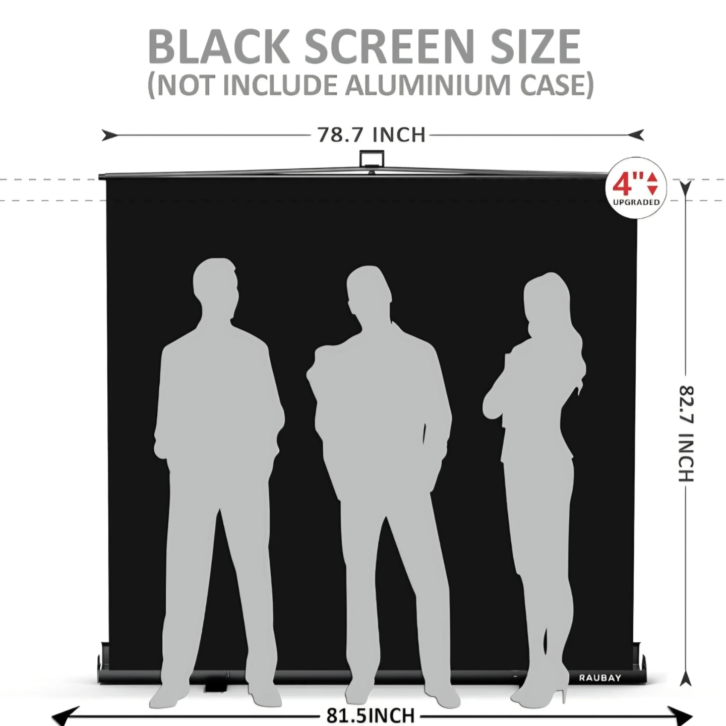 RAUBAY 82.7 inch Portable Projector Screen - photo 2