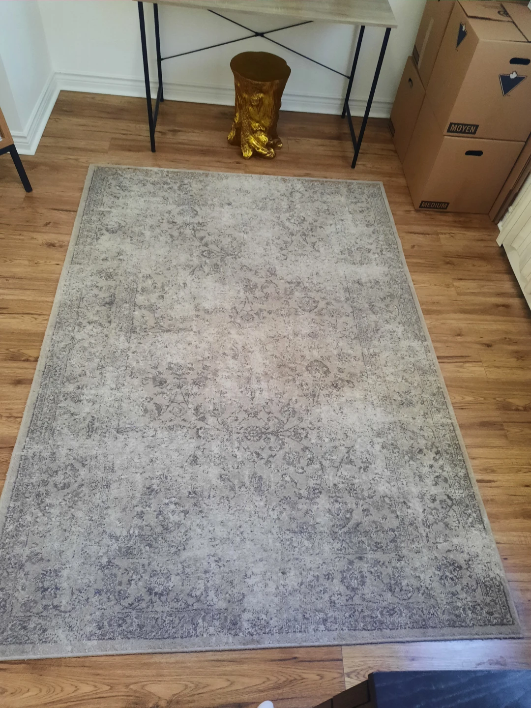 AREA RUG Distressed Pink and Grey - photo 3