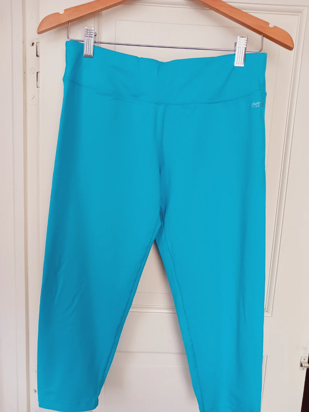 Calvin Klein Performance Capris Blue Leggings. Size L - photo 2