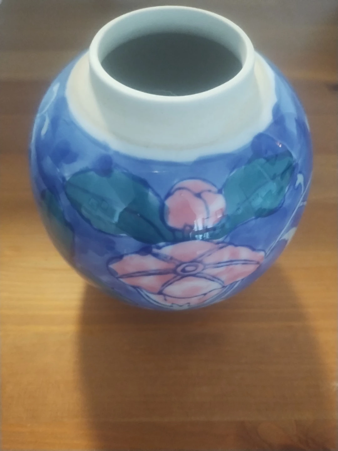 Blue Floral Ceramic Vase