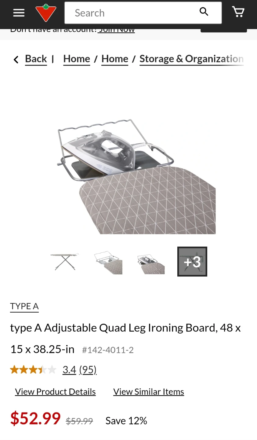 Candian tire Ironing Board (half price) - photo 4
