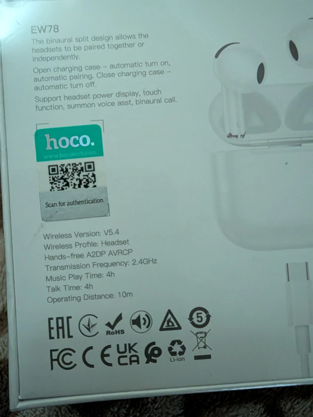 Hoco EW78 Wireless Earbuds