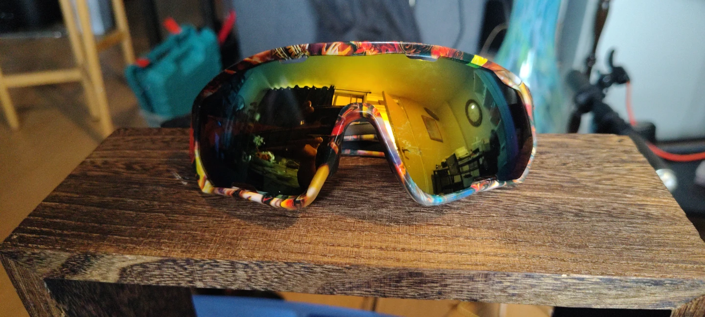 Sport Goggles with Colourful Print