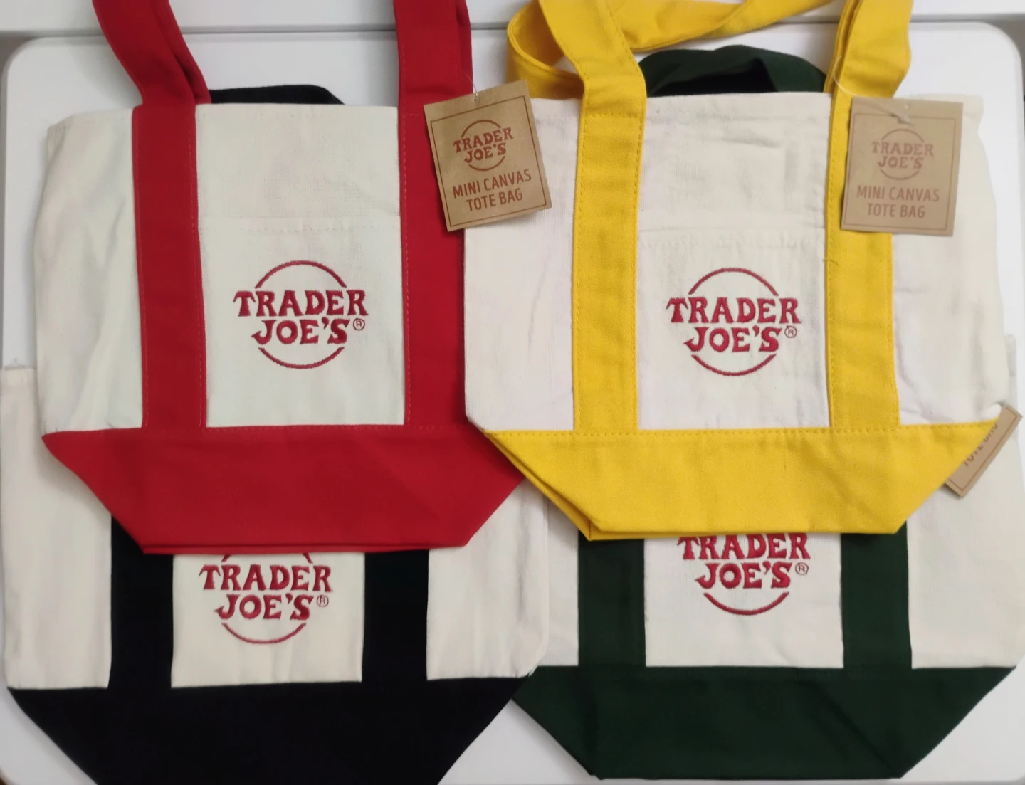 Trader Joe's Mini Canvas Tote Bag