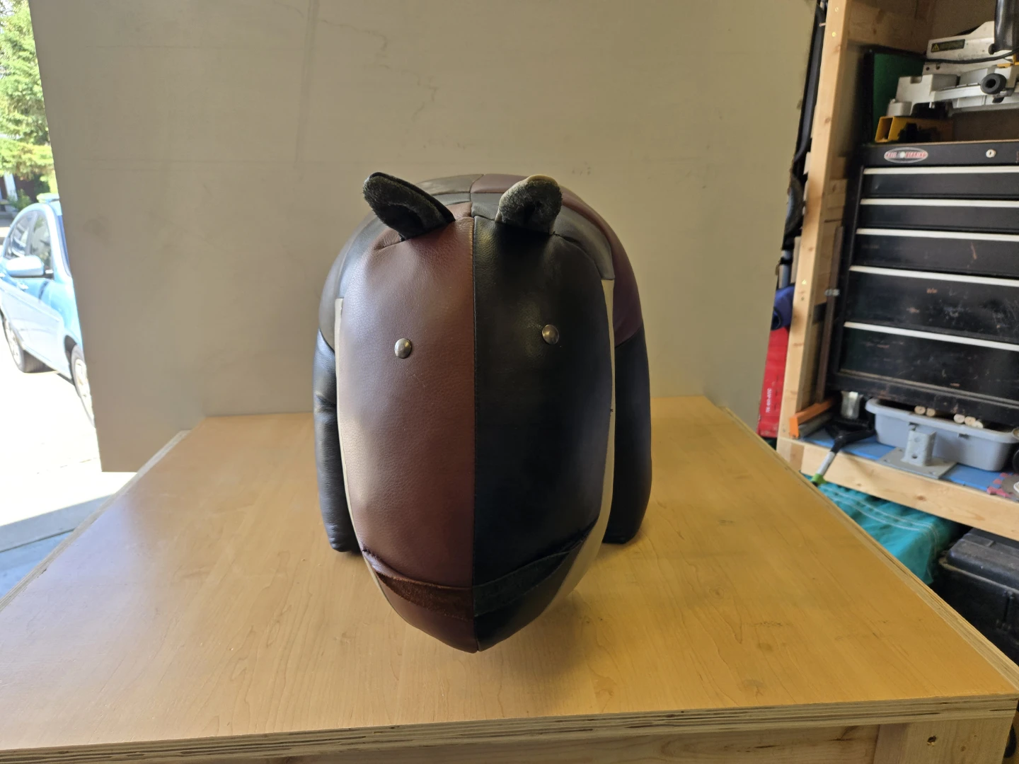 Leather Ottoman/Foot Stool