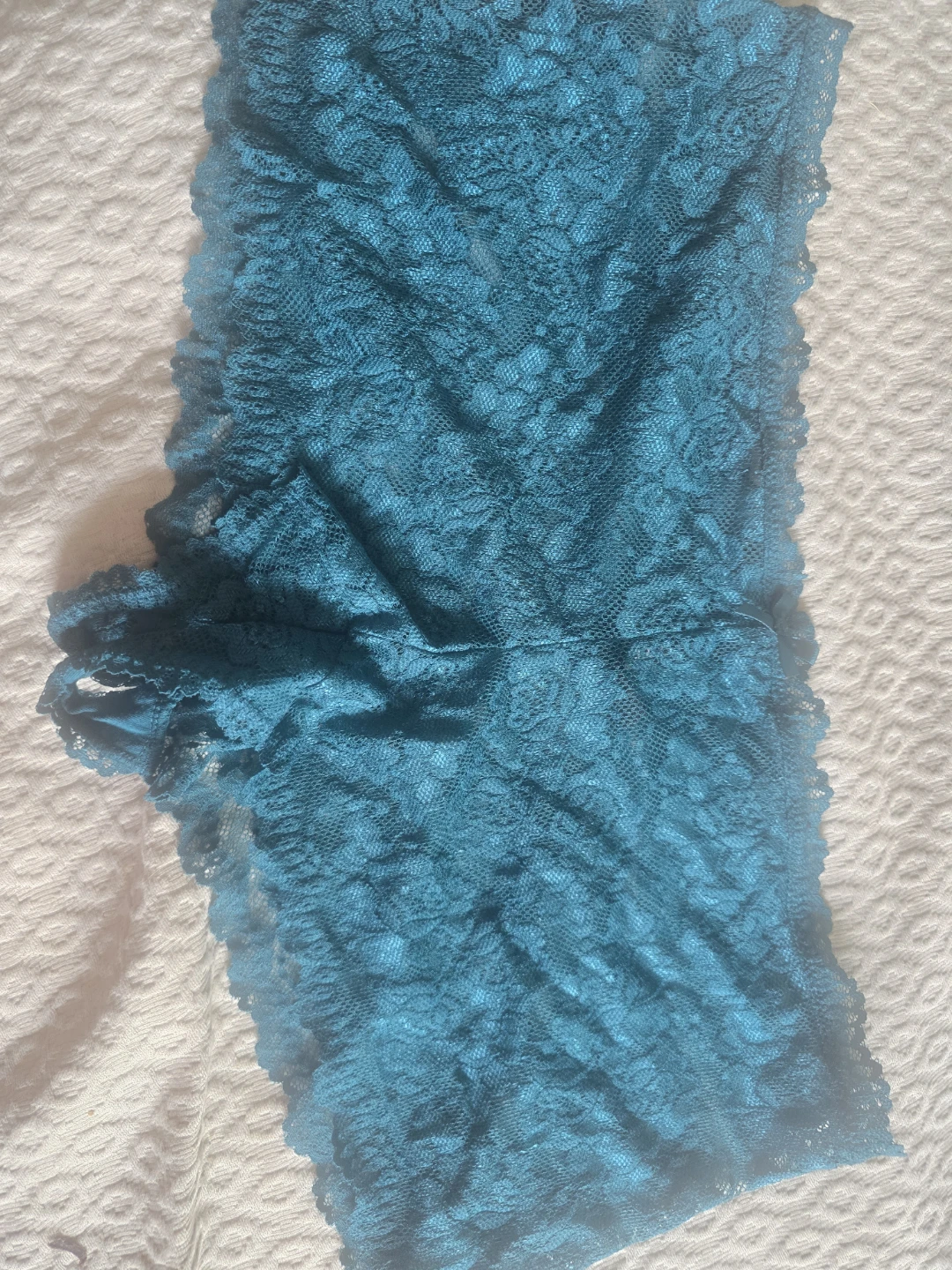 Torrid Crotchless Teal Lace Boy Shorts Size 1