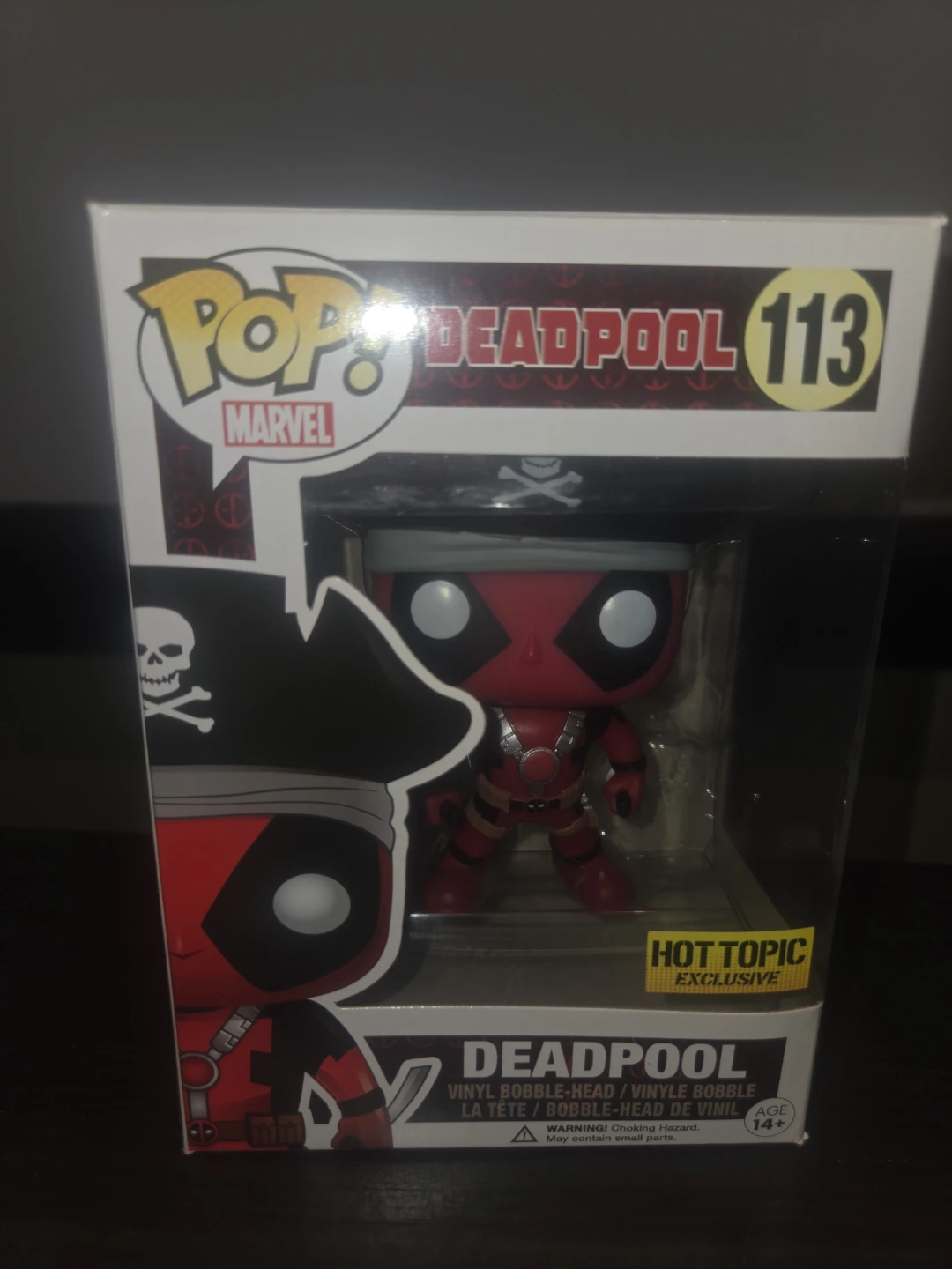 Funko Pop Bobblehead Marvel Deadpool (Pirate) #113