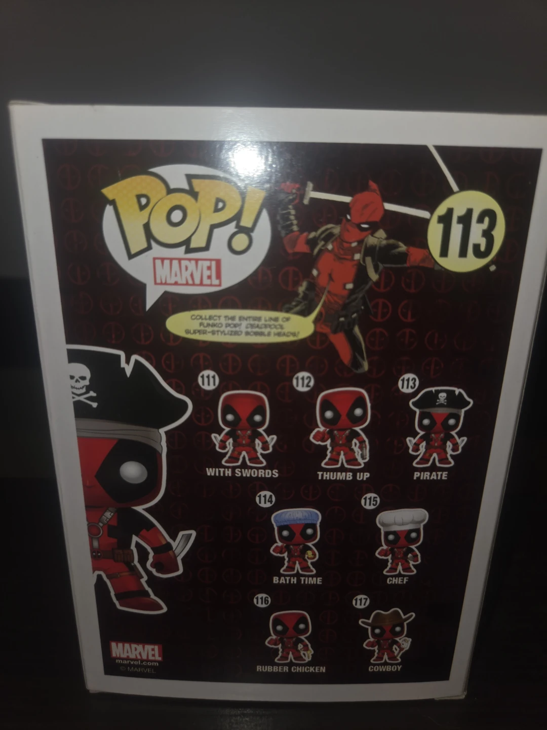 Funko Pop Bobblehead Marvel Deadpool (Pirate) #113 - photo 3