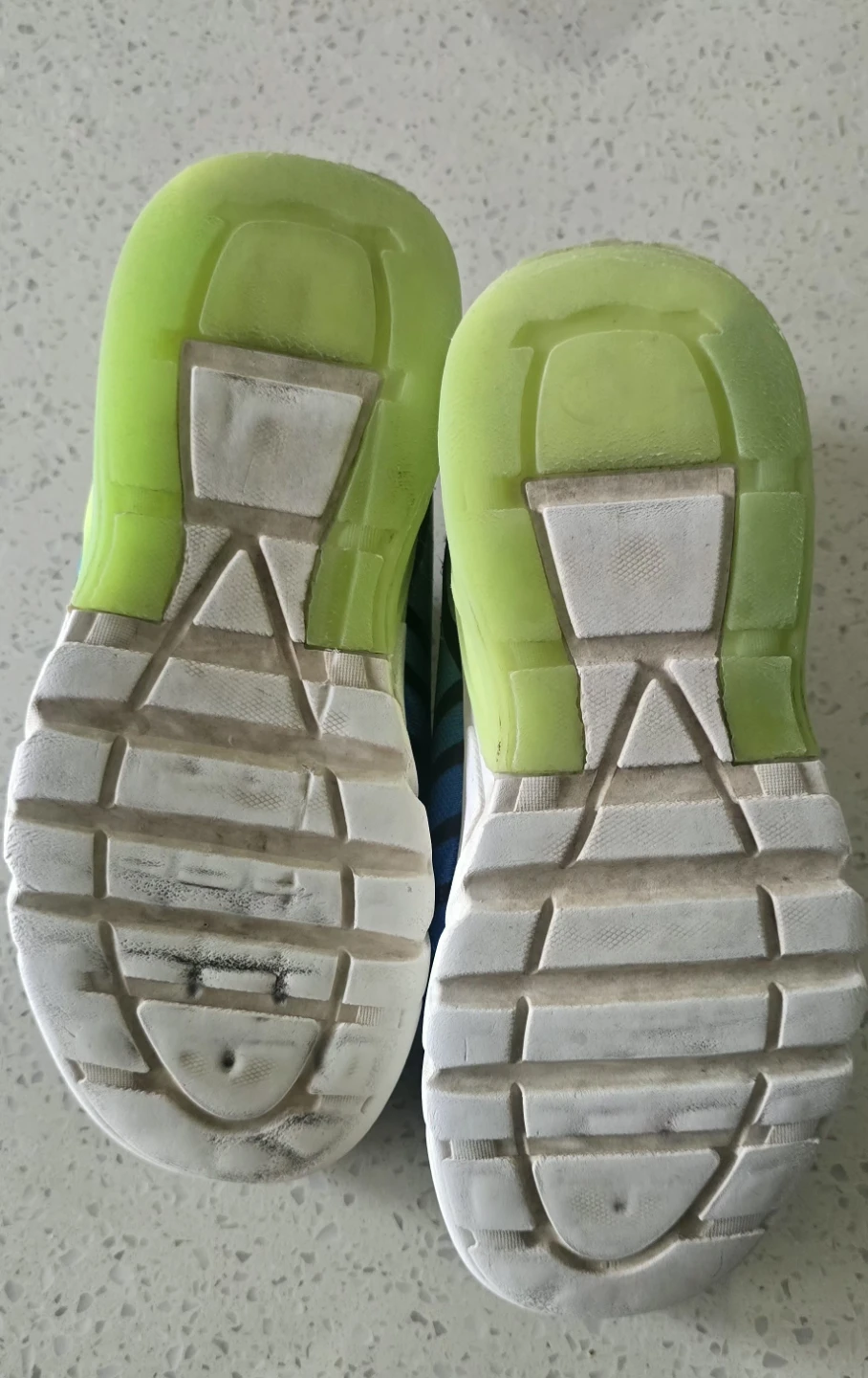 Kids Blue & Green Striped Athletic Shoes - photo 5