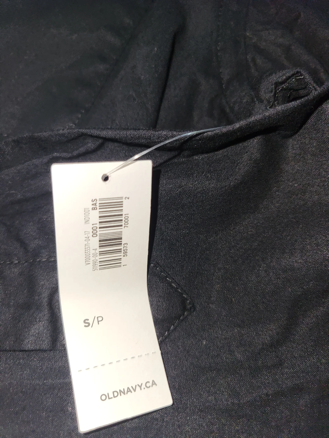 Old Navy Black Button-Up Shirt - Size S/P - photo 3