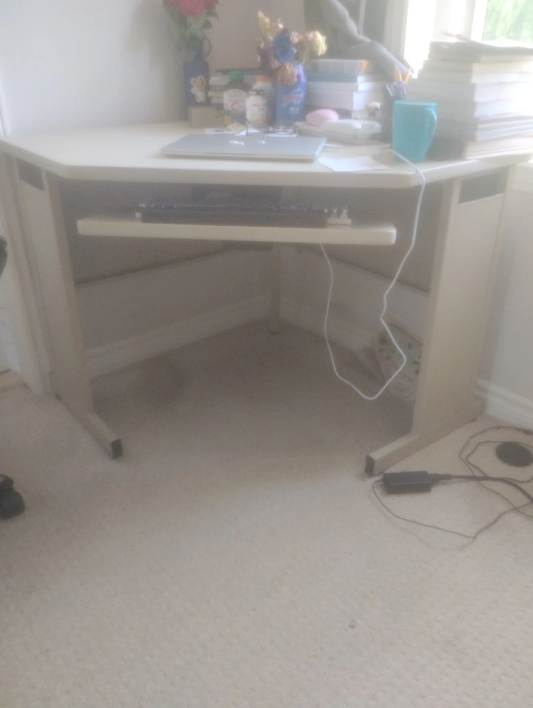 Corner Desk with Keyboard Tray for $50 - photo 3