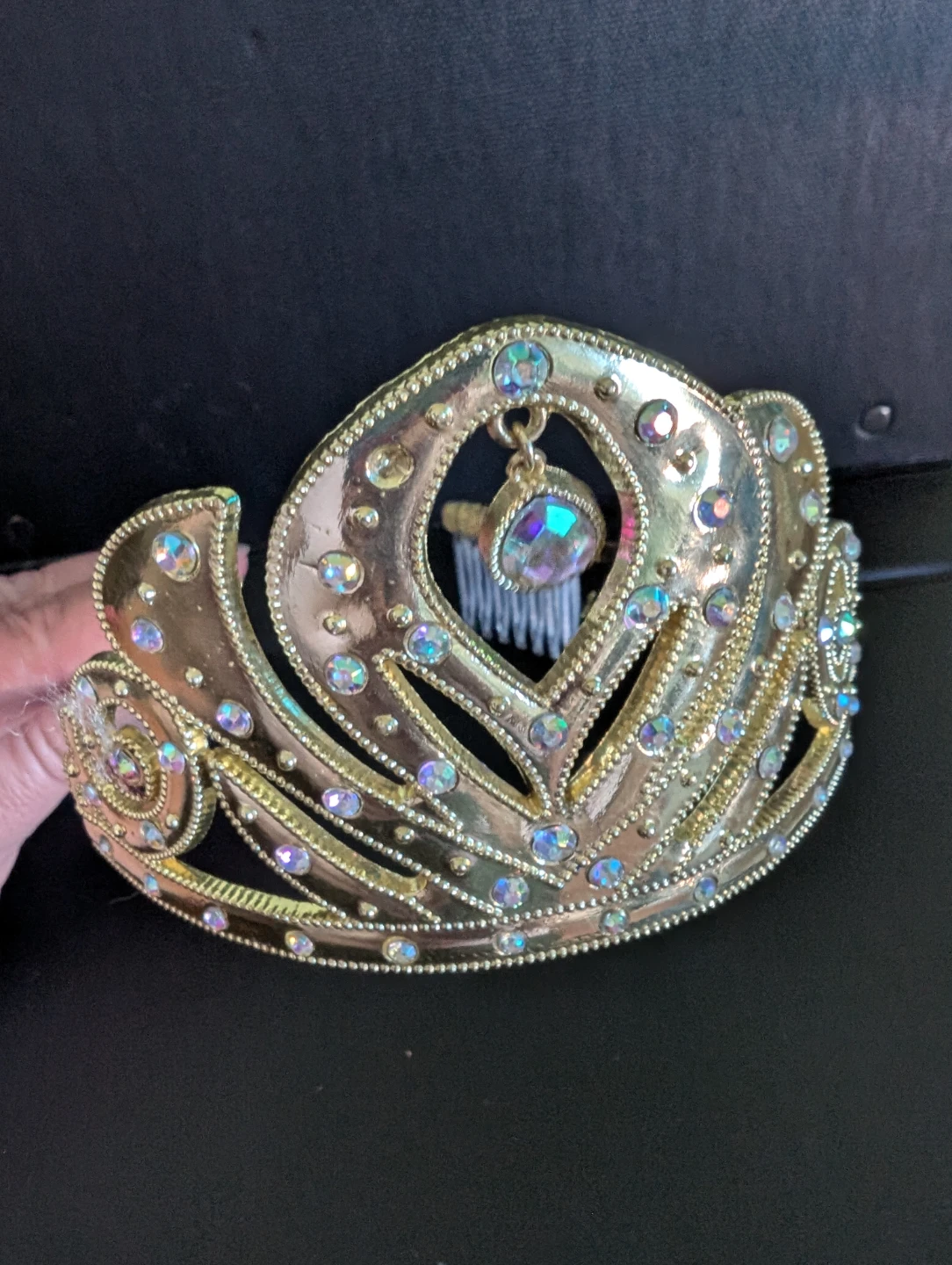 Disney Frozen Princess Anna Gold Tiara with Jewels