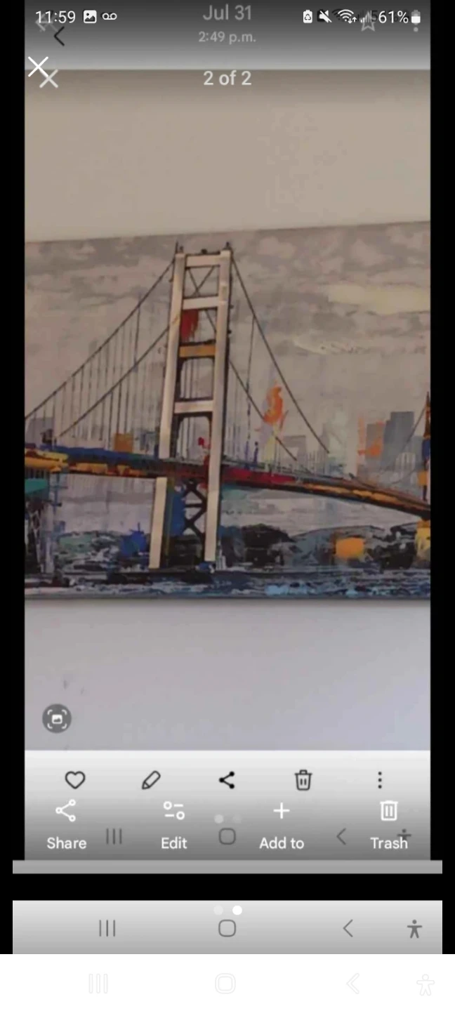 Art Print of Golden Gate Bridge - photo 2