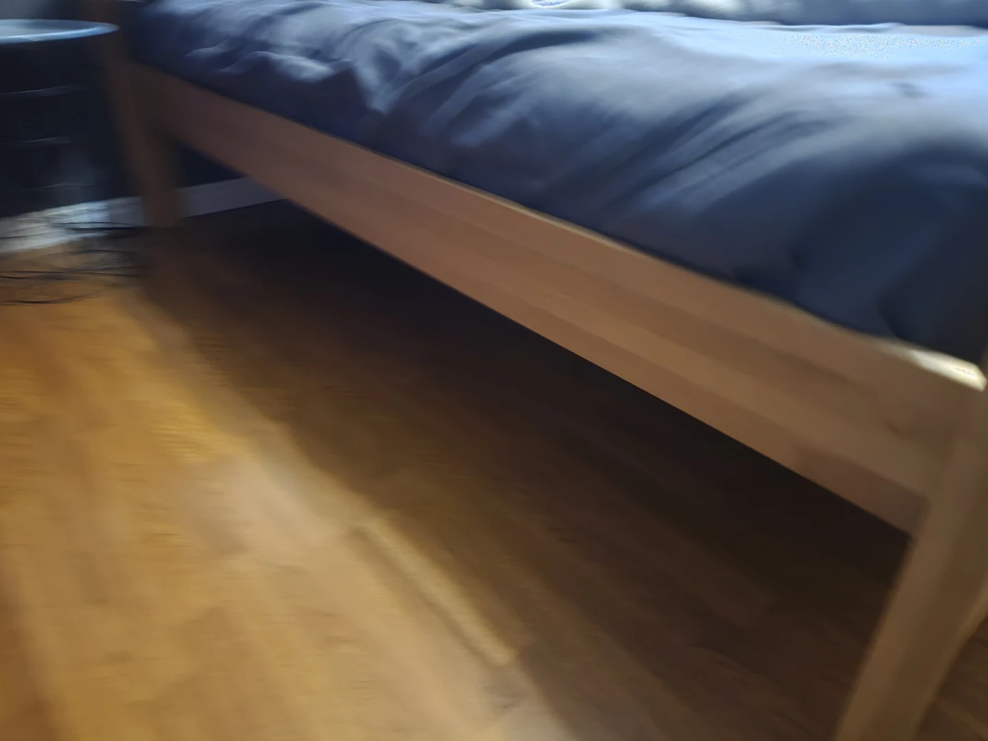 Double size Light oak Wooden Bed Frame - photo 3