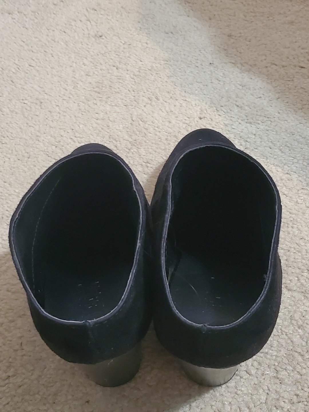 Black Suede Heeled Booties - photo 5