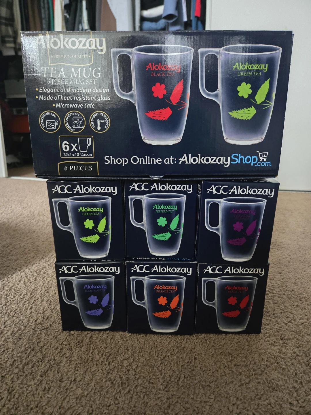 NEVER USED Alokozay 6-Piece Premium Tea Mug Set - photo 2