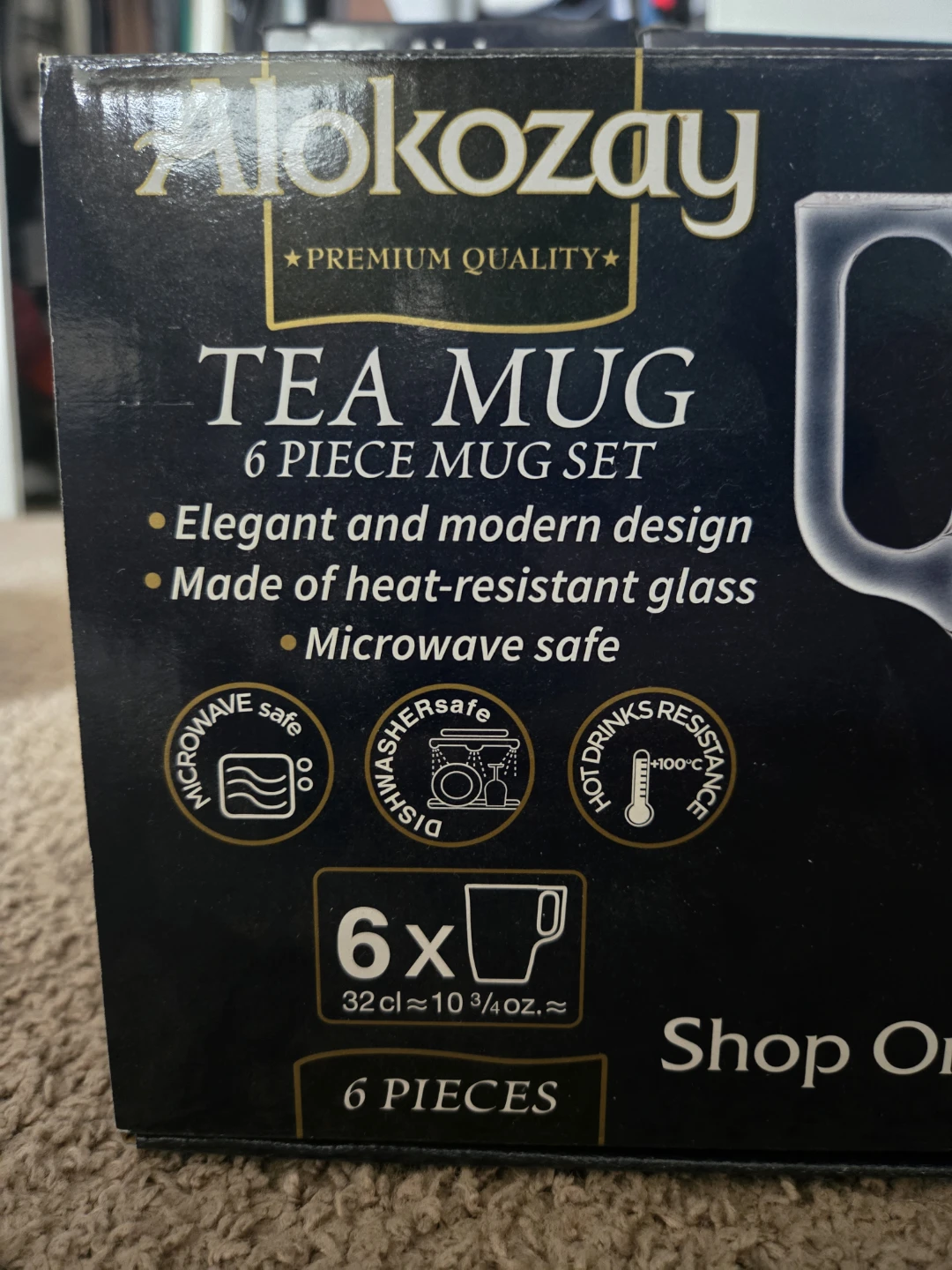 NEVER USED Alokozay 6-Piece Premium Tea Mug Set - photo 4