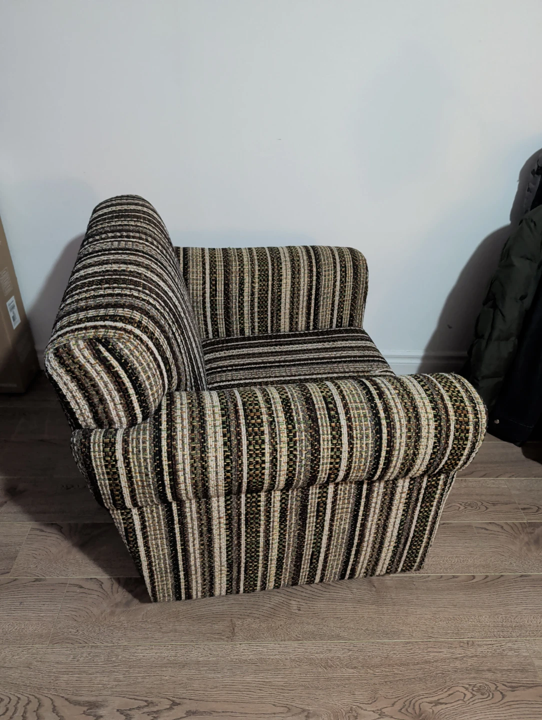 Striped Accent Armchair
