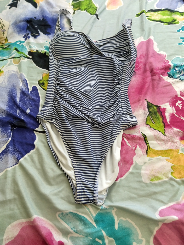 Striped One-Piece Swimsuit