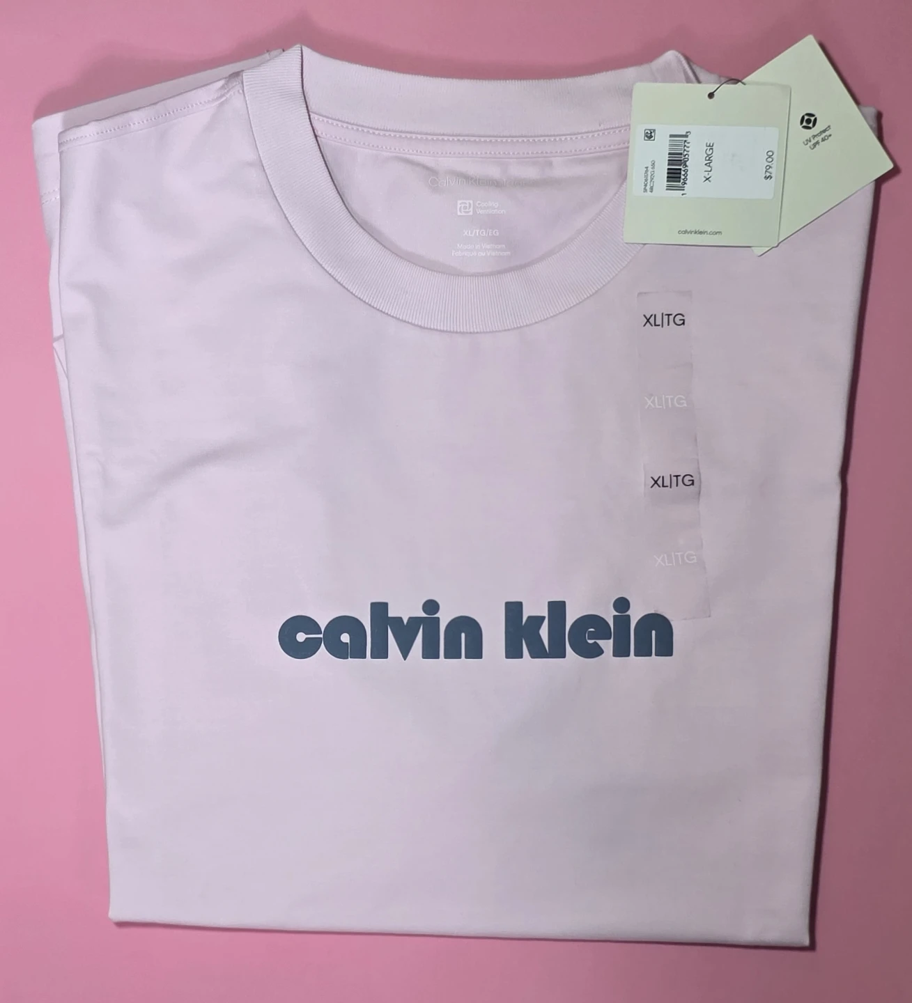 Calvin Klein Pink T-Shirt XLG