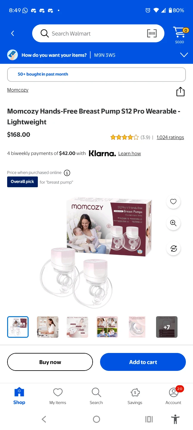 Momcozy hands free double breast pump