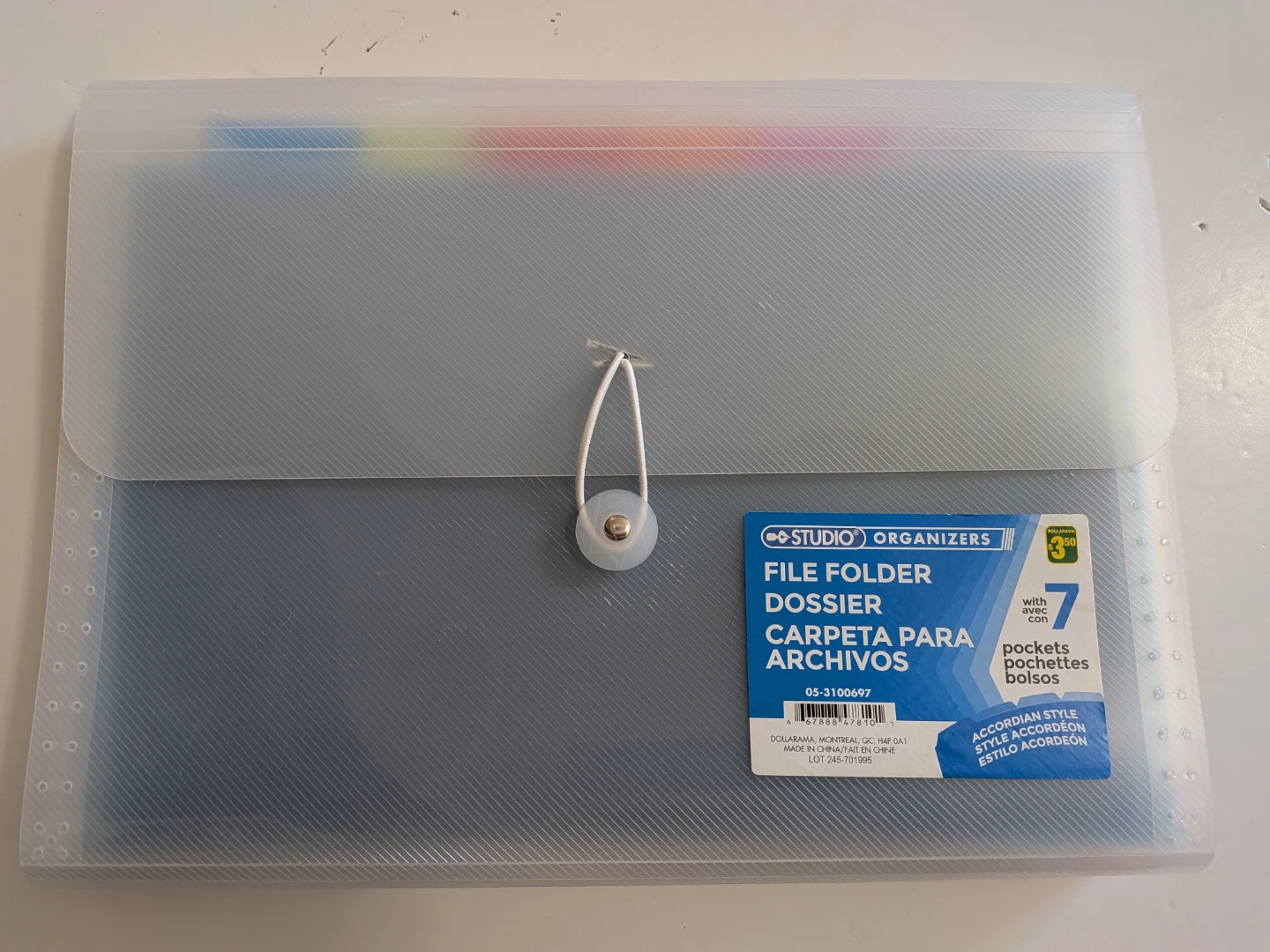 Studio Organizers File Folder - Accordion Style