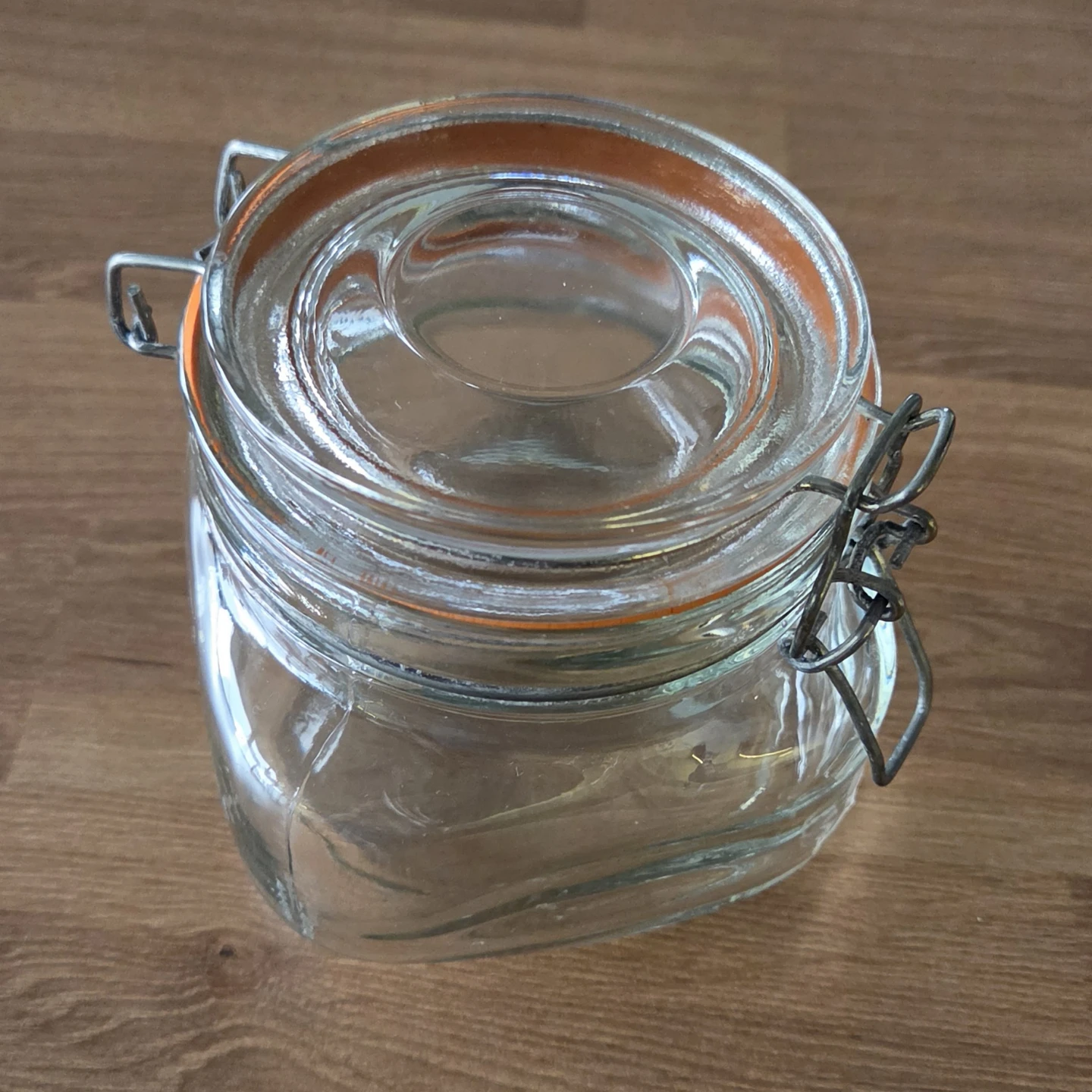 Small Glass Jar with Clamp Lid