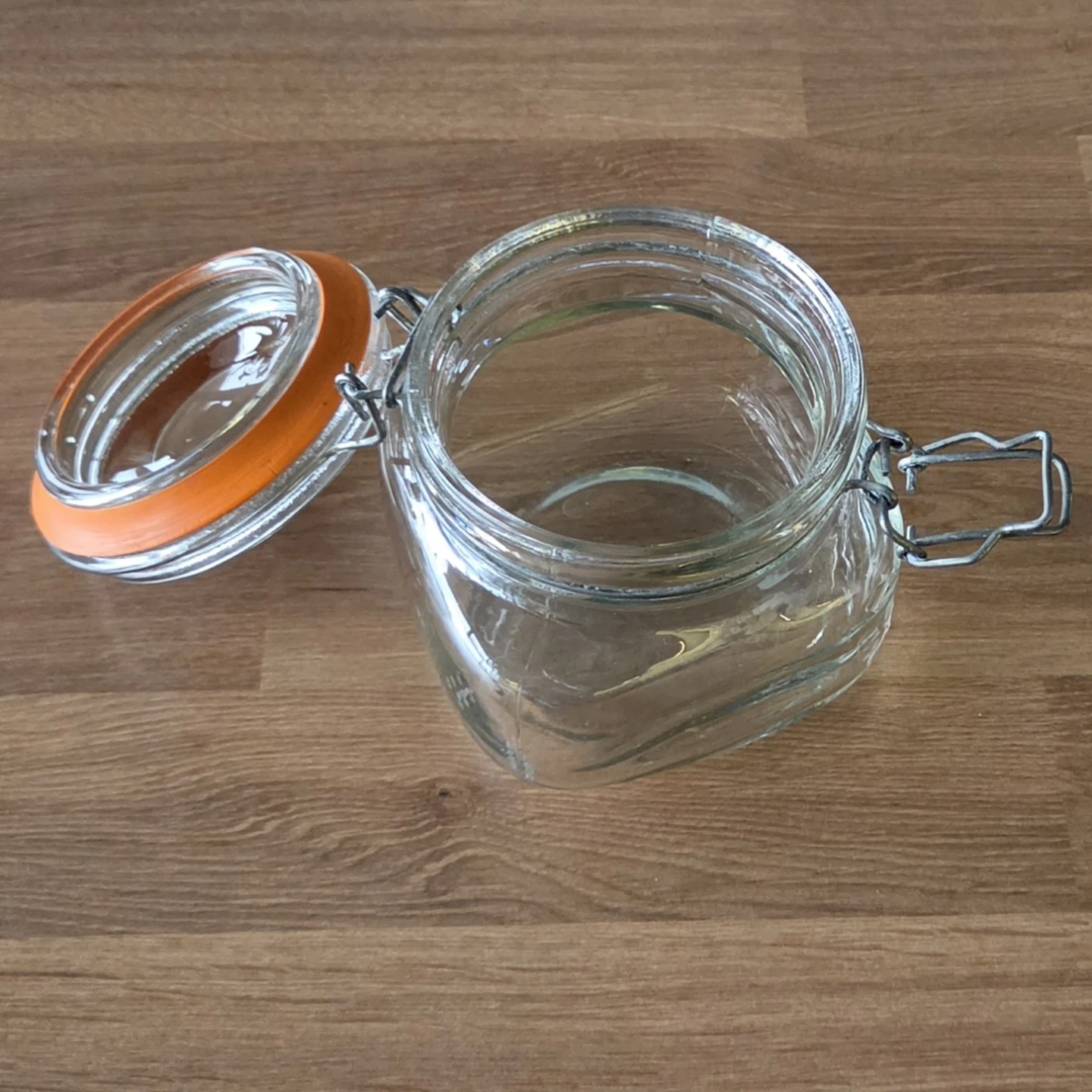 Small Glass Jar with Clamp Lid - photo 2
